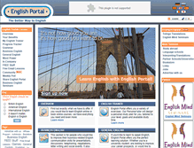 Tablet Screenshot of english-portal.com
